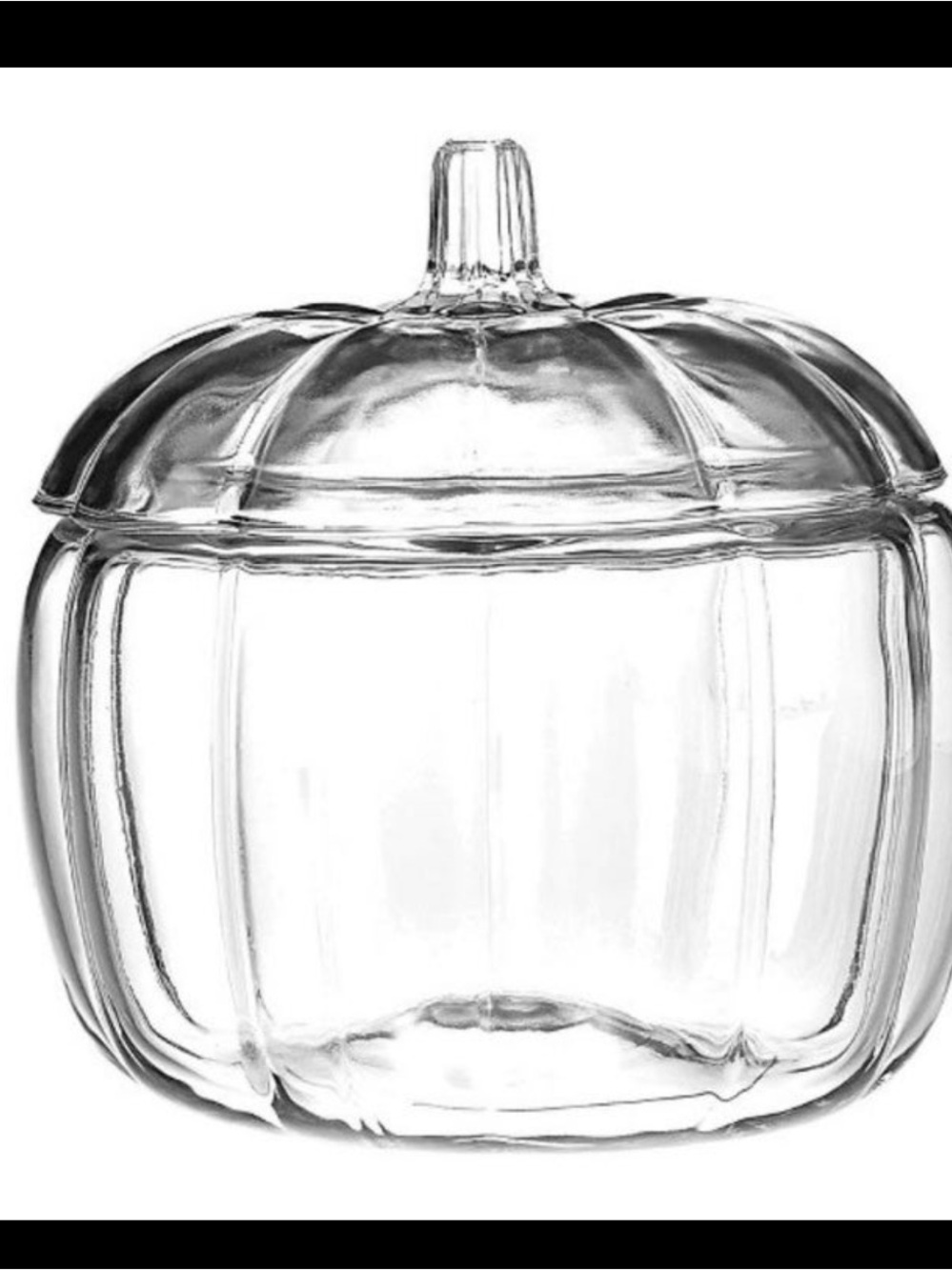 Target Clear Glass Pumpkin Storage Jar with Lid